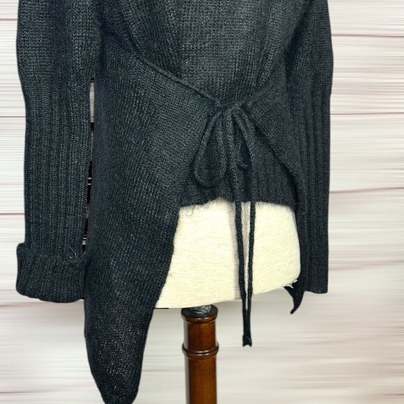 Vtg Wild and Lethal Trash Kiss the Future Black Sweater Turtle Neck Mohair M - Picture 5 of 16